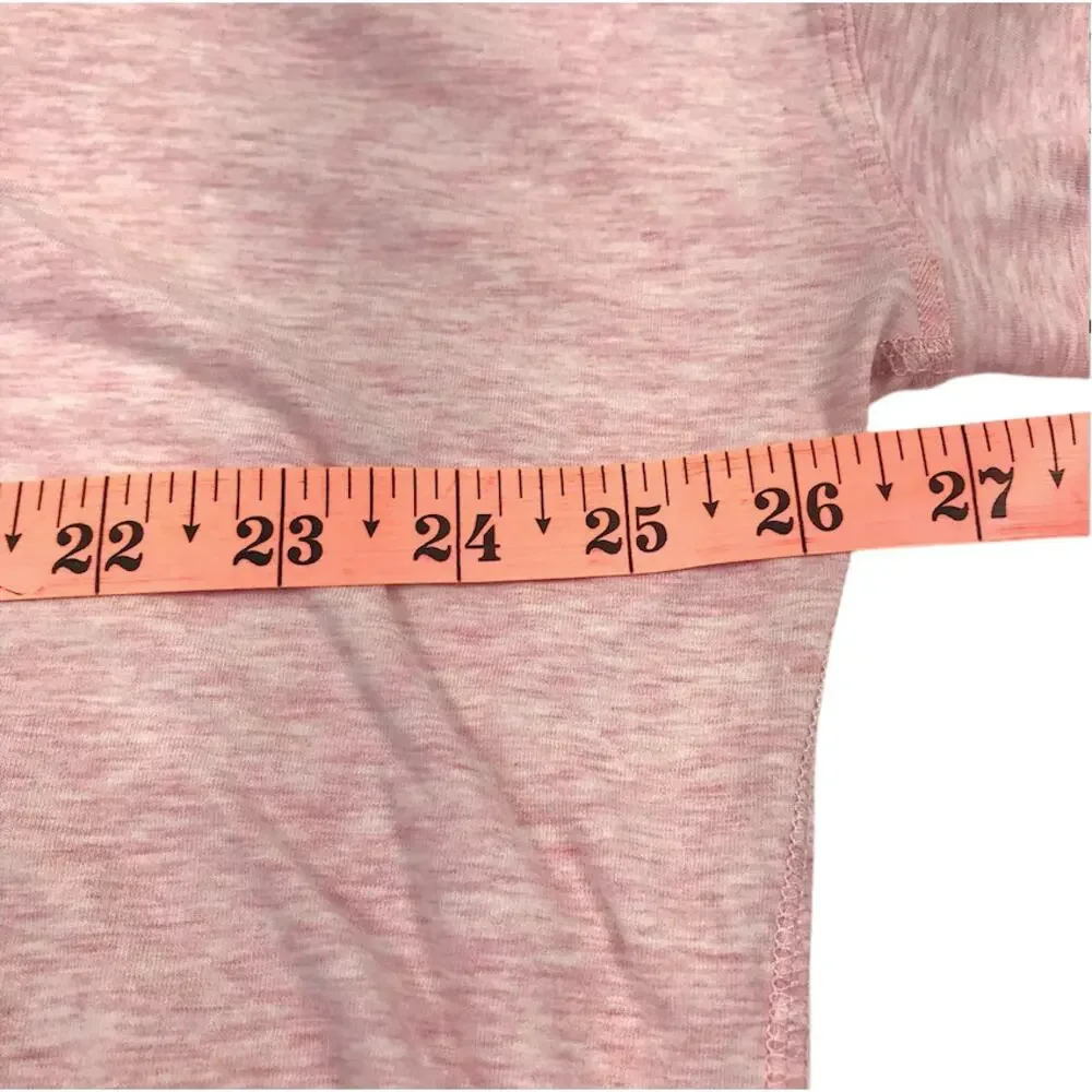 LULULEMON My Mantra V-Neck Hi Low Top Tunic Sz 12/14 Pink Athletic Everyday